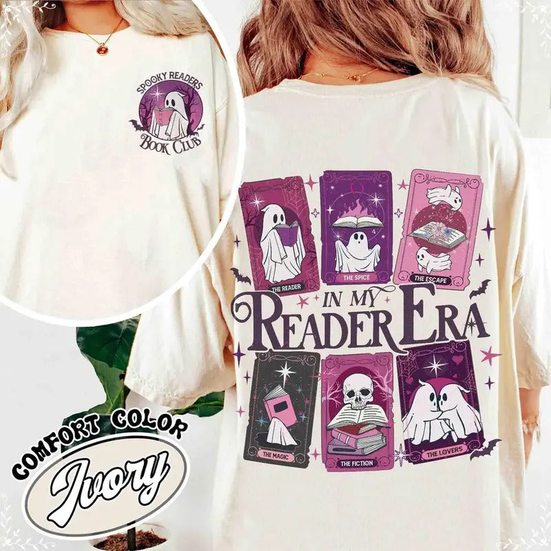 The Reader Tarot Card Shirt, The Reader Tarot Card Shirt Spooky Reader Shirt Spooky Readers Book Clubs Halloween Tarot...