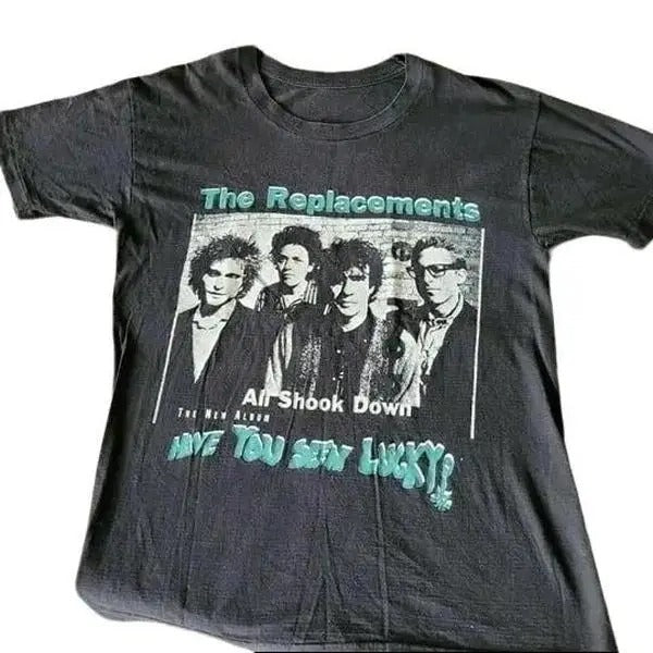 The Replacements Band Basic Black 1991 Tour Cotton T-Shirt Hoodie, Sweatshirt | TeeBloomCo.com
