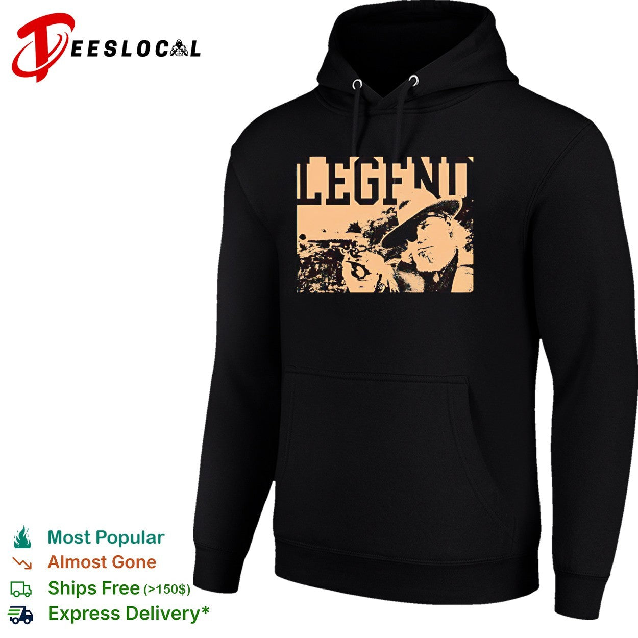 The Rooster Legend Marshal Reuben J. Cogburn vintage shirt