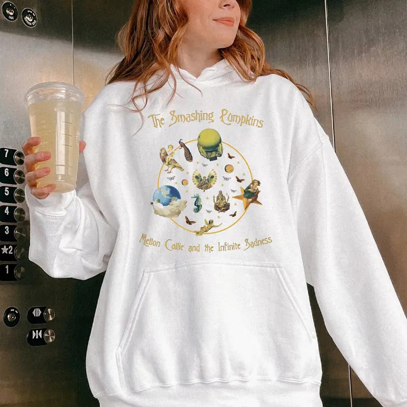 The Smashingg Rock Pumpkins Shirt, Music Tour Wear, Rock Band Merch, Unisex Sweater Pullover Tee Hoodie, Sweatshirt