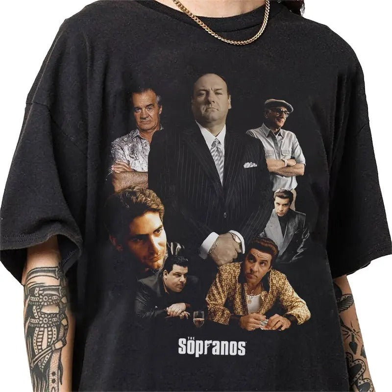 The Sopranos 90s Vintage Bootleg Style T-Shirt, Classic Retro Graphic Unisex Tee Gift For Men and Women Cotton Fabric...