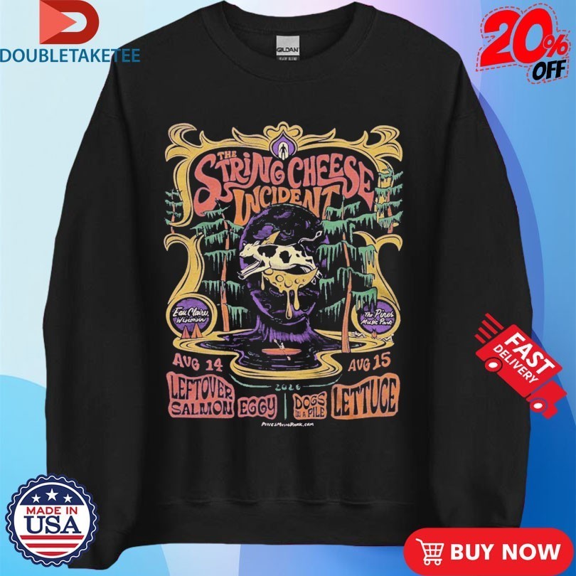 The String Cheese Incident Aug 14-15 2026 The Pines Music Park in Eau Claire WI Shirts