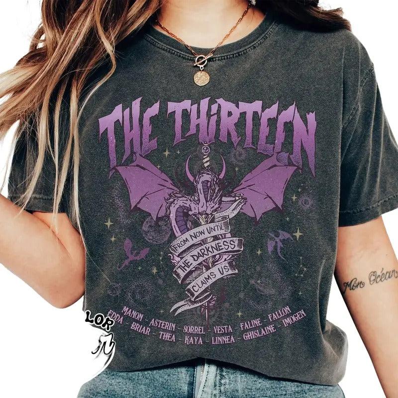 The Thirteen Throne Of Glass Comfort Color Shirt Hoodie, Sweatshirt | TeeBloomCo.com