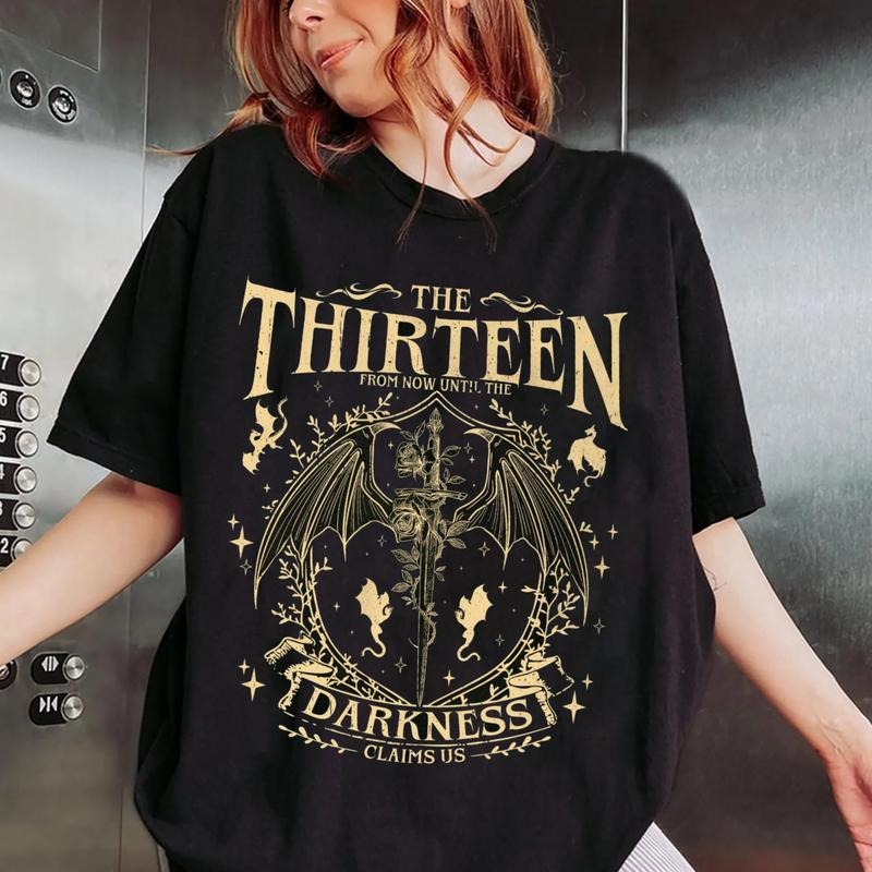 The Thirteen Throne Of Glass T-Shirt, Throne Of Glass Series Sweatshirt, From Now Until The Darkness Claims Us Shirt,...