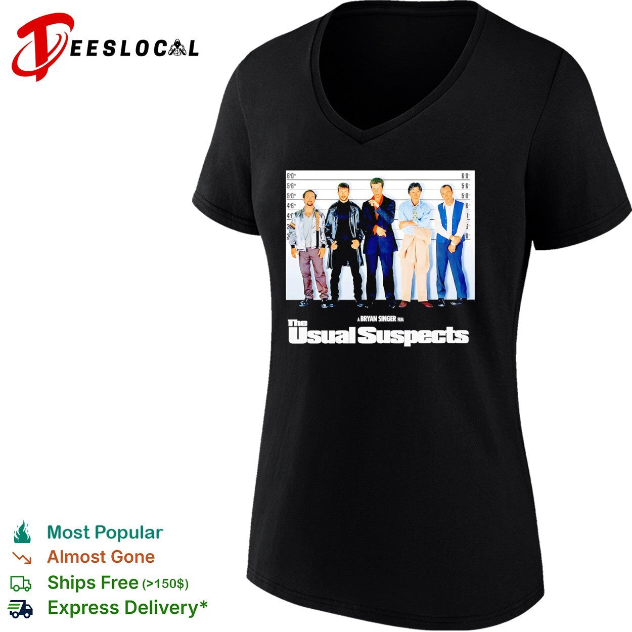 The Usual Suspects Movie Poster Cast Bryan Singer Film Shirt
