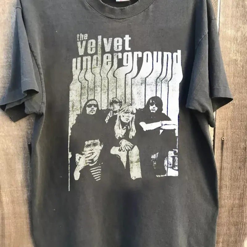 The Velvet Underground Band Shirt 90s, Vintage retro shirt, Cotton unisex Tshirt, Trendy Shirt Hoodie, Sweatshirt