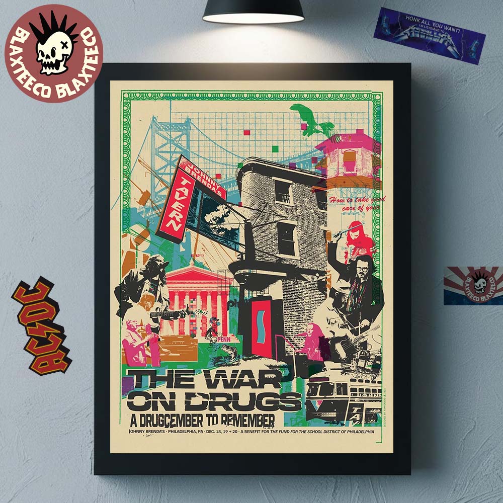 The War On Drugs A Drugcember To Remember In Philadelphia PA On December 18 19 20 2025 Home Decor Poster Canvas