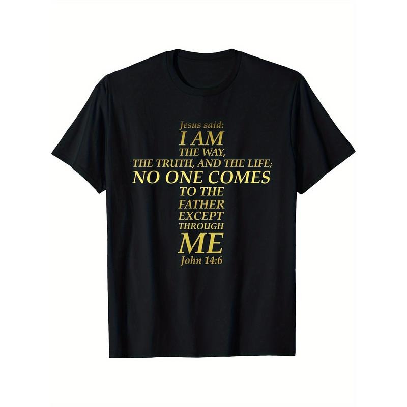 The Way of Jesus, Truth, Life, Cross, Bible Verse, John 14:6 T-shirt, Men's T-shirt made in usa Hoodie, Sweatshirt