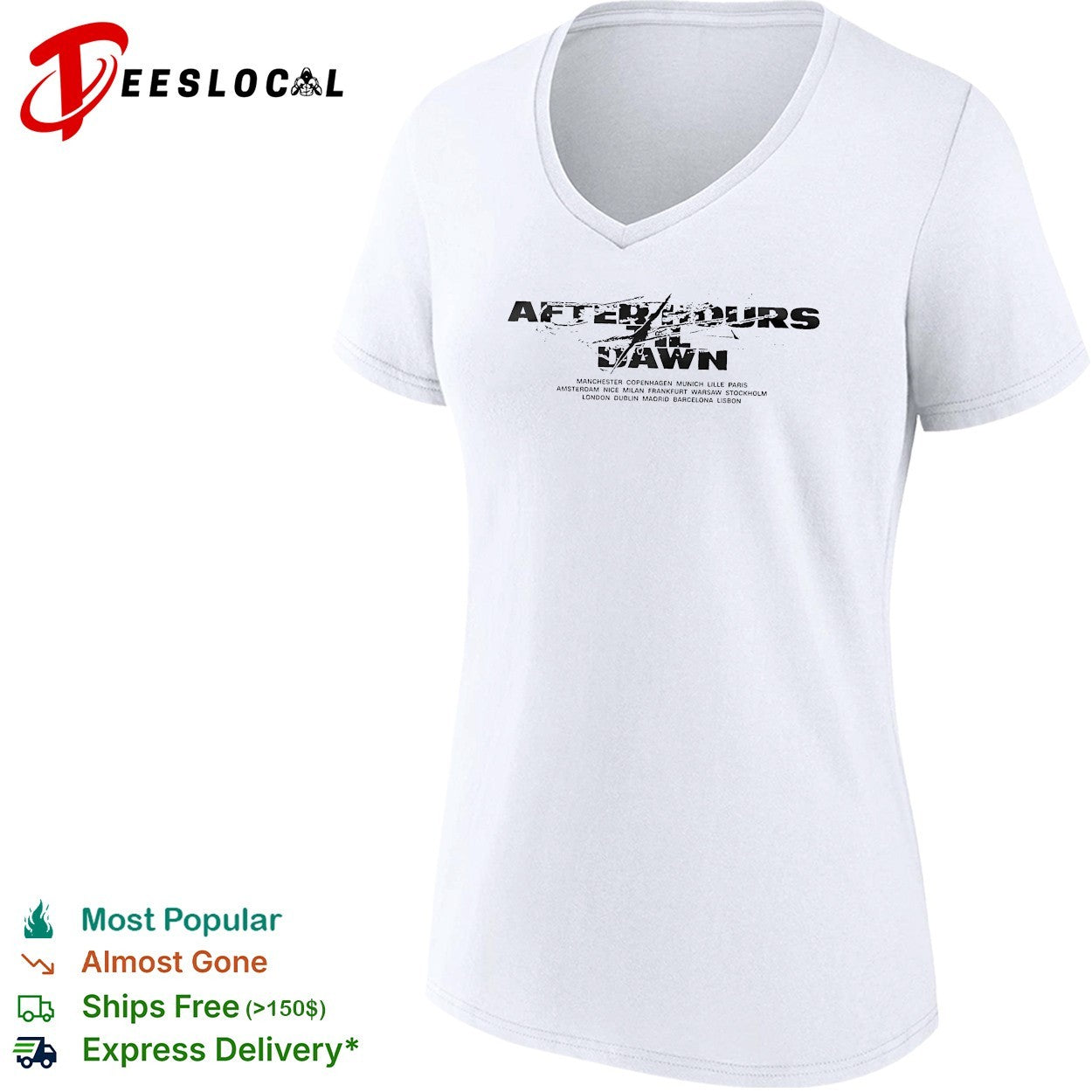 The Weeknd After Hours Til Dawn 2026 Europe And UK XO shirt