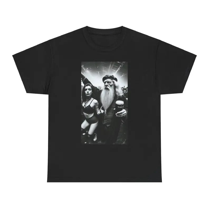 The Wizard with the girl, Unisex Shirt - Fantasy Graphic Tee, Movie Merch, Meme T shirt Hoodie, Sweatshirt | TeeBloomCo.com