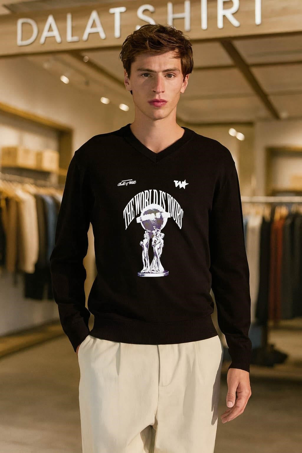 The World Is Yours Statue Globe shirt