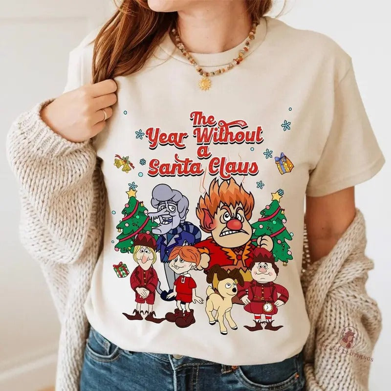 The Year Without A Santa Claus Sweatshirt, Snow Miser Heat Miser Shirt, Miser Brothers Shirt, Family Matching, Christmas...