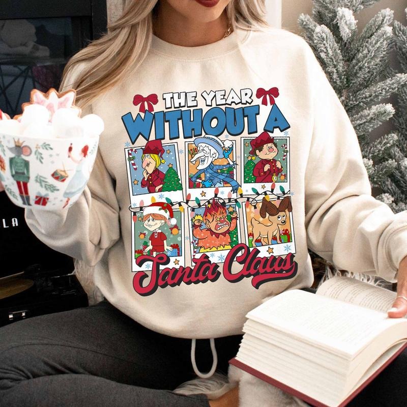 The Year Without Santa Claus Sweatshirt, Miser Brothers Hoodie, Heat and Snow Misers Sweatshirt, Funny Cartoon, Christmas...