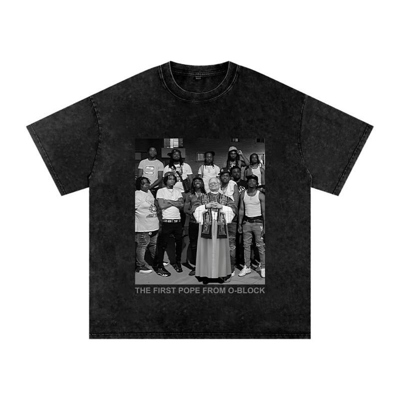 The first Pope from O-Block Shirt Pope From Oblock Graphic Tee Hoodie, Sweatshirt | TeeBloomCo.com