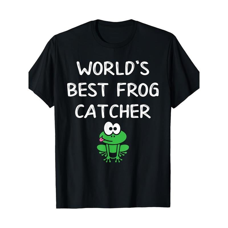 The world's best Frog Catching Animal lover Frog Hunting Gift T-shirt Made in USA Hoodie, Sweatshirt | TeeBloomCo.com