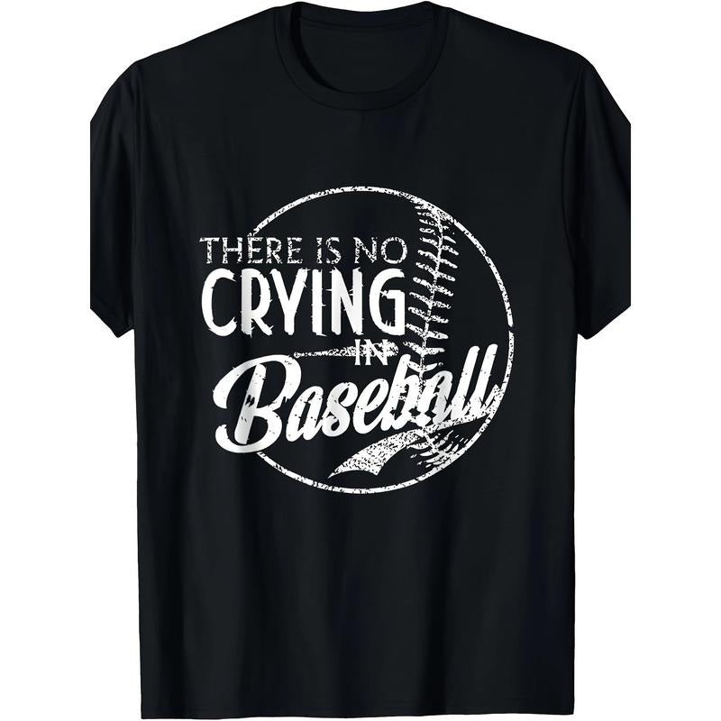 There Is No Crying In Baseball Sports Funny Baseball T-Shirt - 220g made in usa Hoodie, Sweatshirt | TeeBloomCo.com