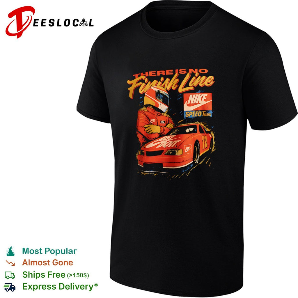 There is no Finish Line Nike Speed Team Phil Knight 72 Race Car shirt