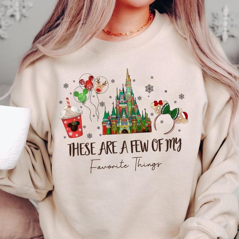 These Are a Few of my Favorite Things Christmas Crewneck Sweatshirt, Hoodie, T-shirt | TeeBloomCo.com