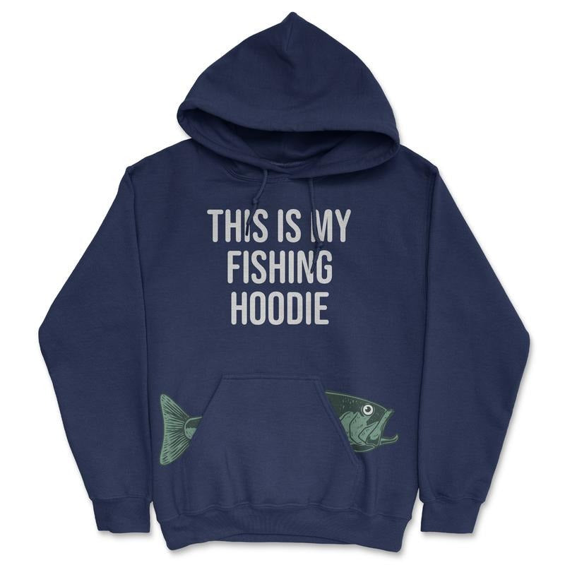 This Is My Fishing Hoodie Unisex Hooded Sweatshirt Funny Fishermen Sweater Funny Hoodies Fishing Hoodie Novelty...