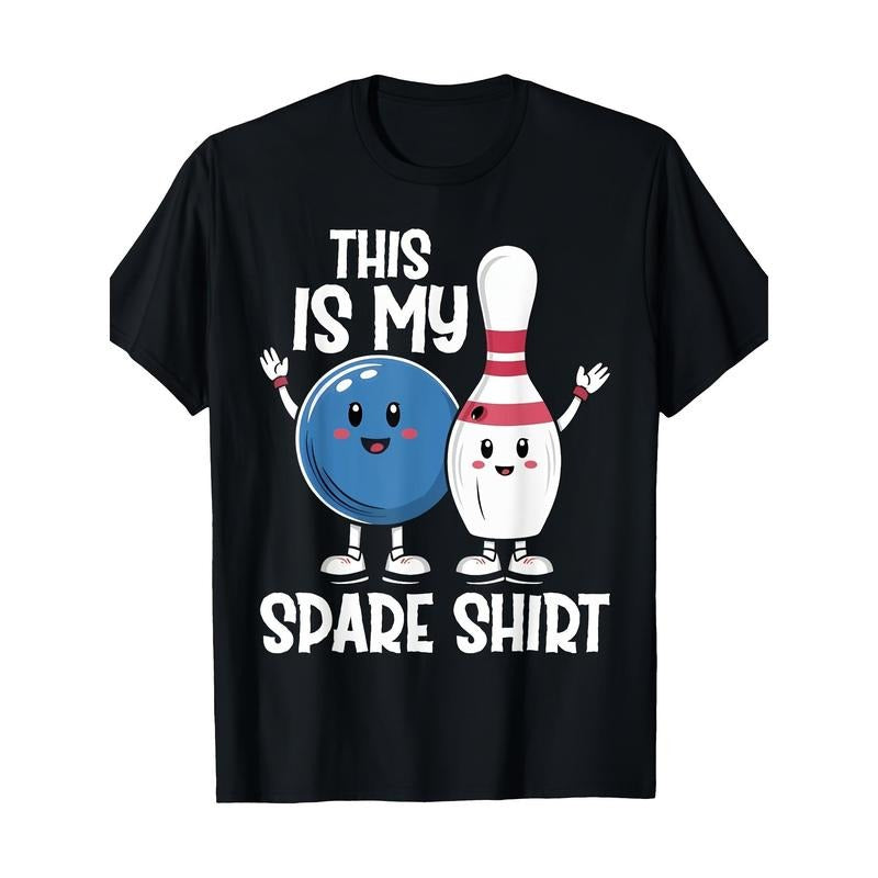 This Is My Spare Shirt Bowling And Bowling Pin T-shirt - 100% Cotton - 220g. made in usa Hoodie, Sweatshirt | TeeBloomCo.com