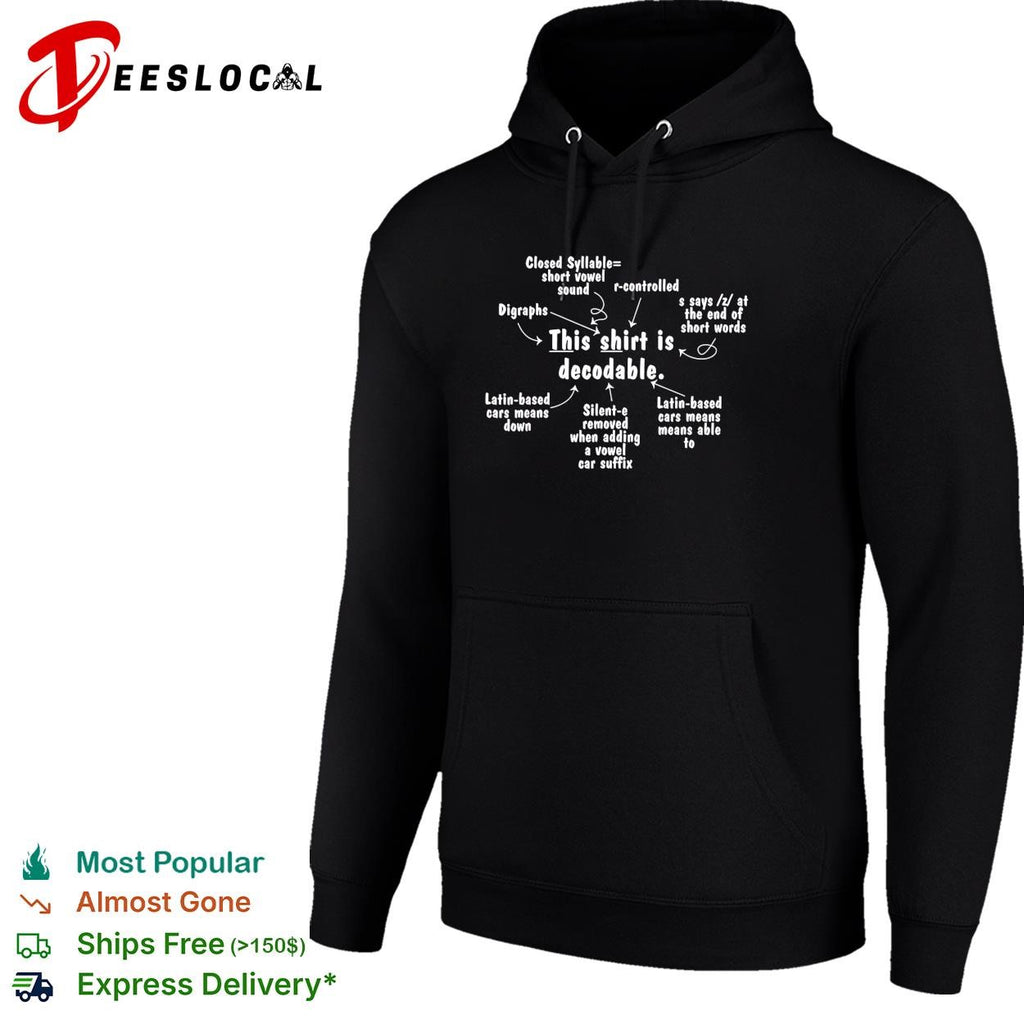 This shirt is decodable phonics teacher diagram funny shirt