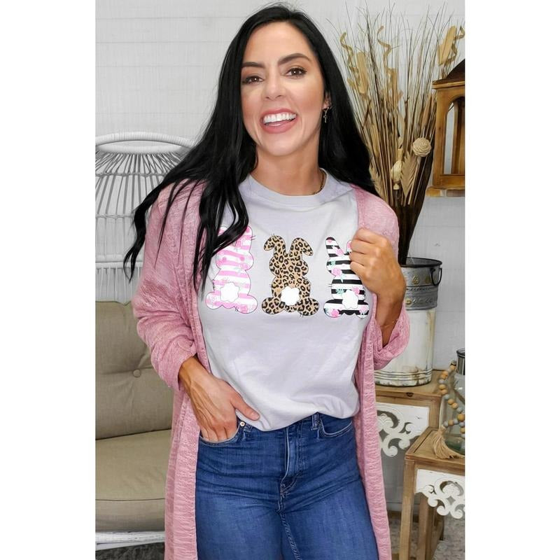 Three Trendy Bunnies Easter T-Shirt Hoodie, Sweatshirt | TeeBloomCo.com