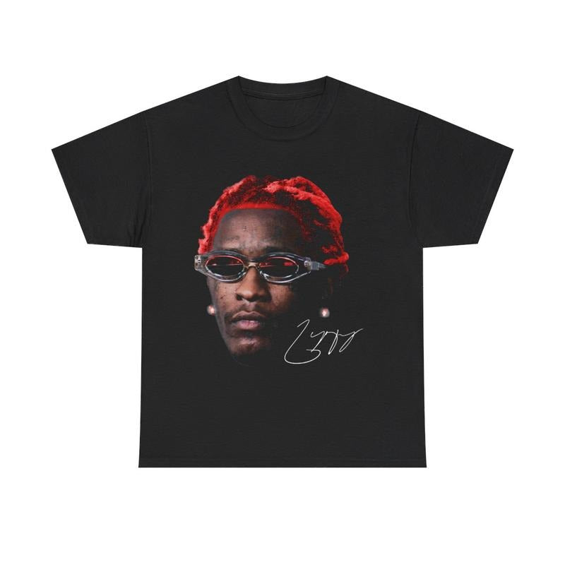 Thugger Rap Tee Concert Merch Free Slime Season Red Rare Hip Hop Graphic Print Casual Classic Cotton Menswear Retro Top...