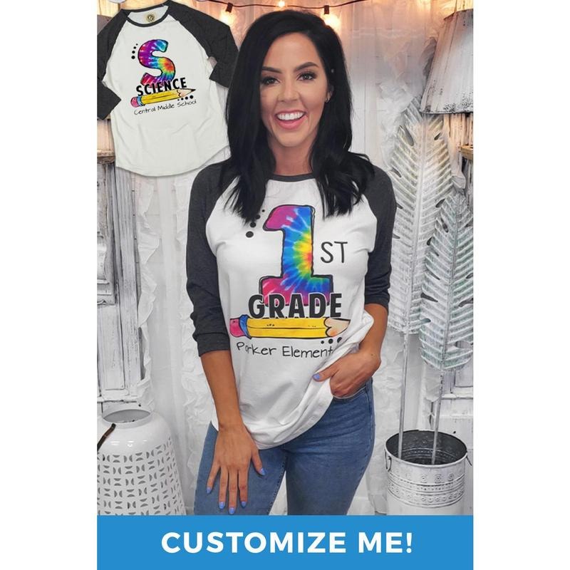 Tie Dye Teacher Vibes Raglan T-Shirt Hoodie, Sweatshirt | TeeBloomCo.com
