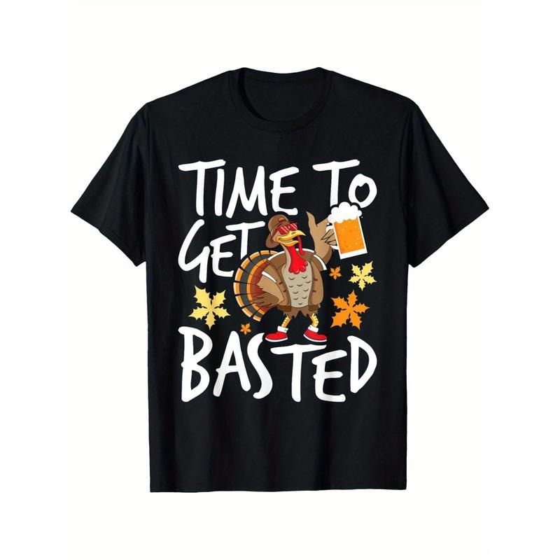Time To Get Basted - Thanksgiving Turkey Fall Holiday T-Shirt T-Shirt 220g 10000 Links made in usa Hoodie, Sweatshirt