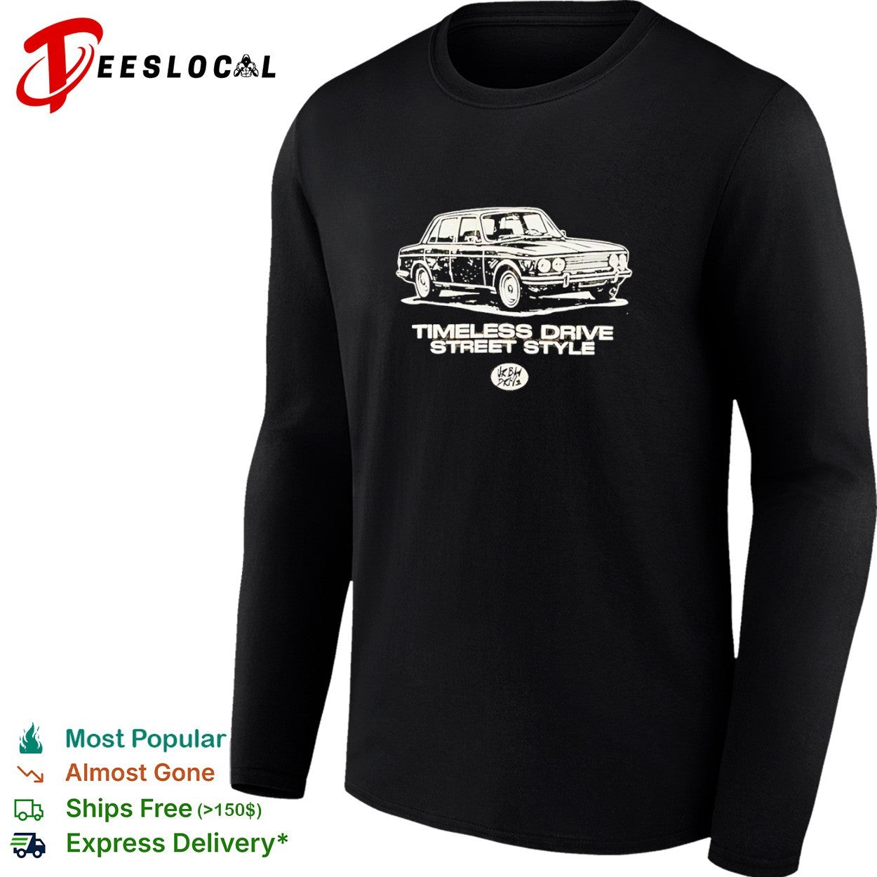 Timeless Drive Street Style Classic Sedan Car shirt