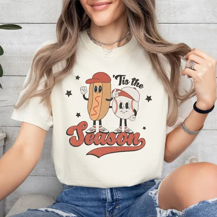 Tis The Season Baseball Shirts, Baseball Season Shirt, Baseball Tees, Baseball Tees, Baseball Shirts, Mom Baseball...