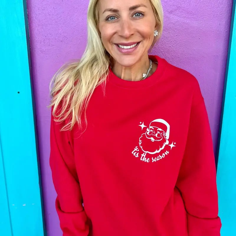 'Tis The Season Santa Sweatshirt T-Shirts, Hoodie | TeeBloomCo.com