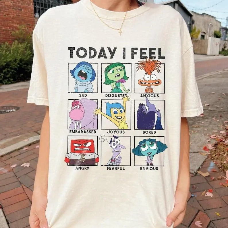 Today I Feel Inside Out Youth Shirt, Inside Out Characters Shirt, Inside Out Movie Shirt Hoodie, Sweatshirt | TeeBloomCo.com
