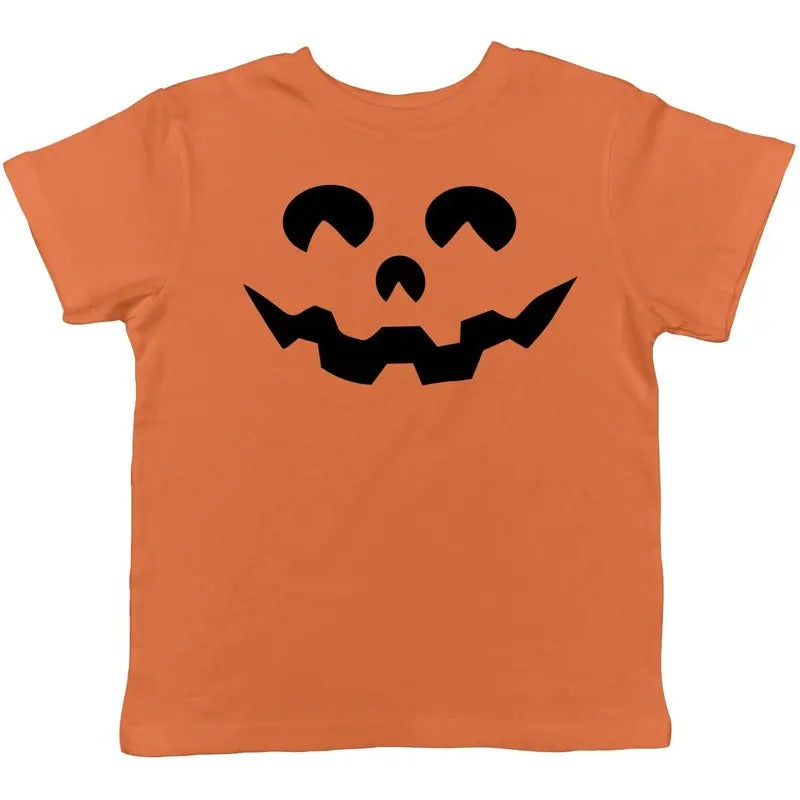 Toddler Cartoon Eyes Pumpkin Face Funny Fall Halloween Spooky T shirt Funny Toddler Shirts Halloween Apparel for Toddler...
