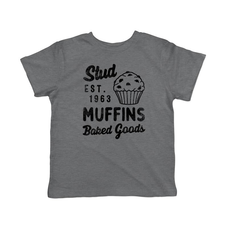 Toddler Stud Muffins Baked Goods T Shirt Funny Bakery Joke Tee For Young Kids Funny Toddler Shirts Sarcastic T Shirt for...