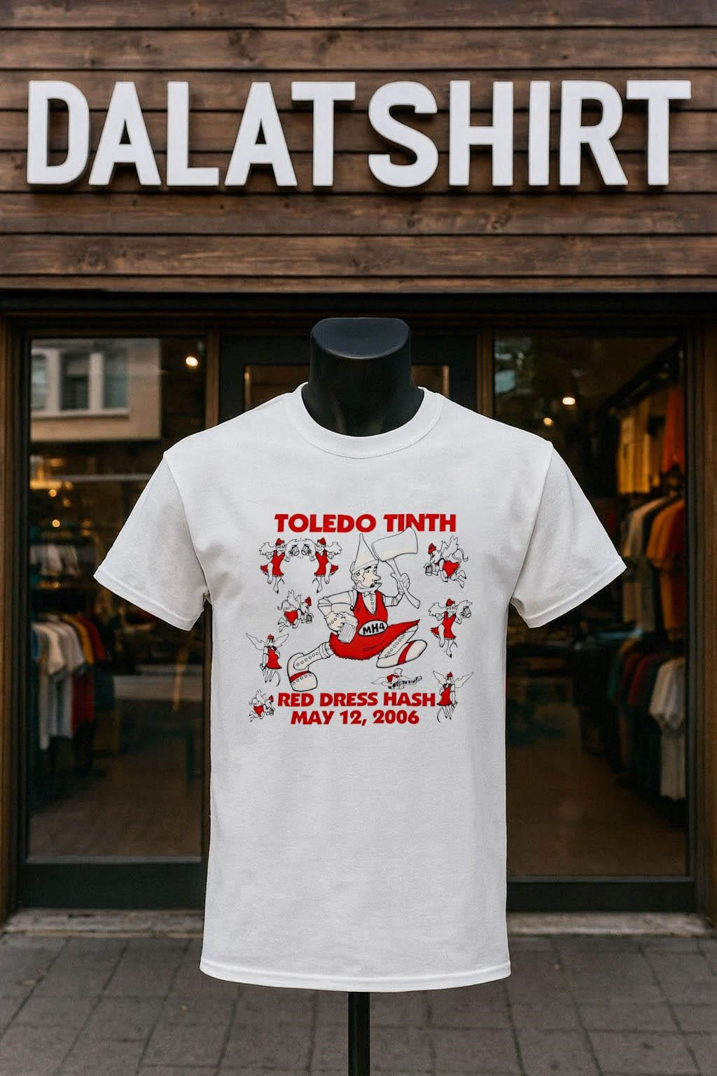 Toledo Tinth Red Dress Hash May 12 2006 shirt