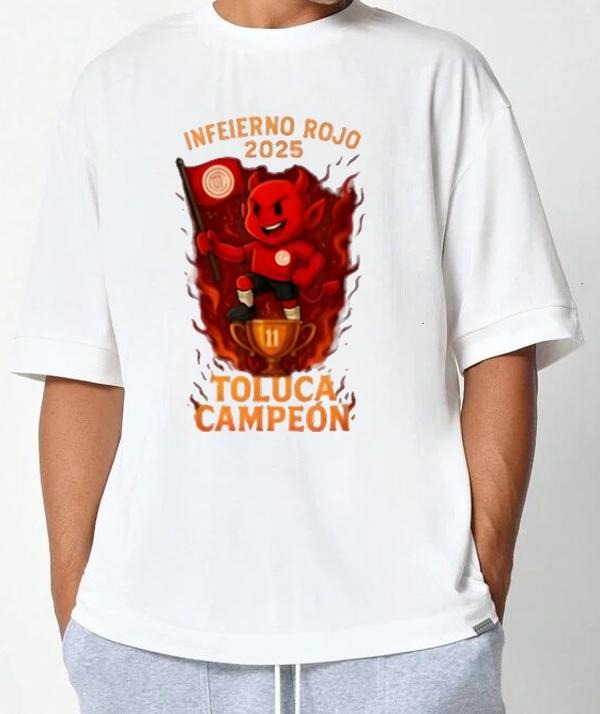 Toluca Campeon T-Shirt Football Fan Gift Cool and Casual Urban Look Trendy, Viral, and On-Point Gift for Fans Stylish Tee...