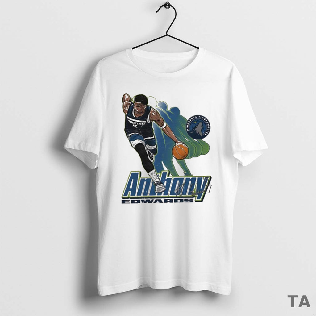 Top Anthony Edwards Minnesota Timberwolves Signature 5 Retro Vibe Graphic T Shirt Sweater Hoodie, Sweatshirt | TeeBloomCo.com