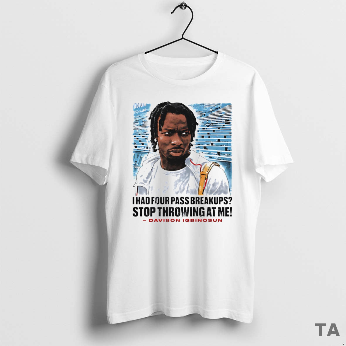 Top Davison Igbinosun College Stop Throwing At Me T Shirt Sweater Hoodie, Sweatshirt | TeeBloomCo.com