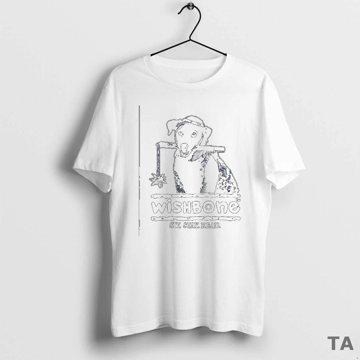 Top Dog Wishbone Sit Stay Read T Shirt Sweater Hoodie, Sweatshirt | TeeBloomCo.com