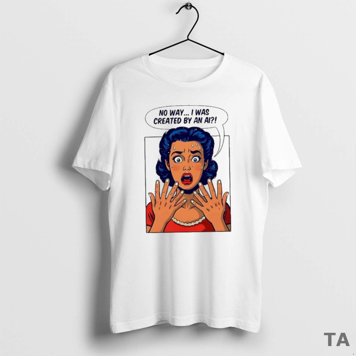 Top Girl No Way I Was Created By An Ai T Shirt Sweater Hoodie, Sweatshirt | TeeBloomCo.com