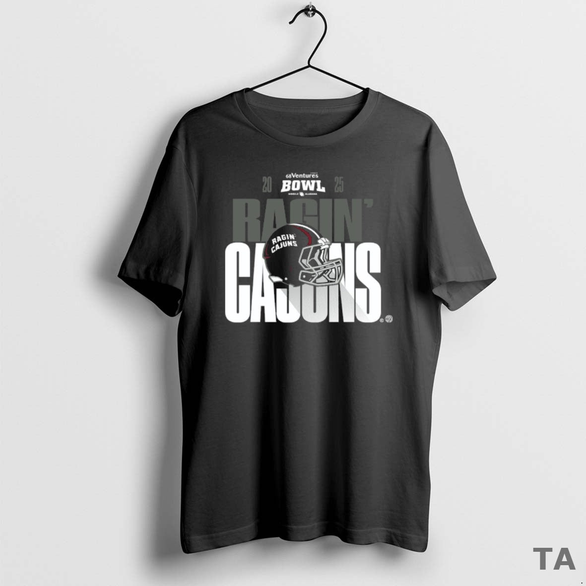 Top Louisiana Ragin Cajuns 2025 68 Ventures Bowl Helmet Bound T Shirt Sweater Hoodie, Sweatshirt | TeeBloomCo.com