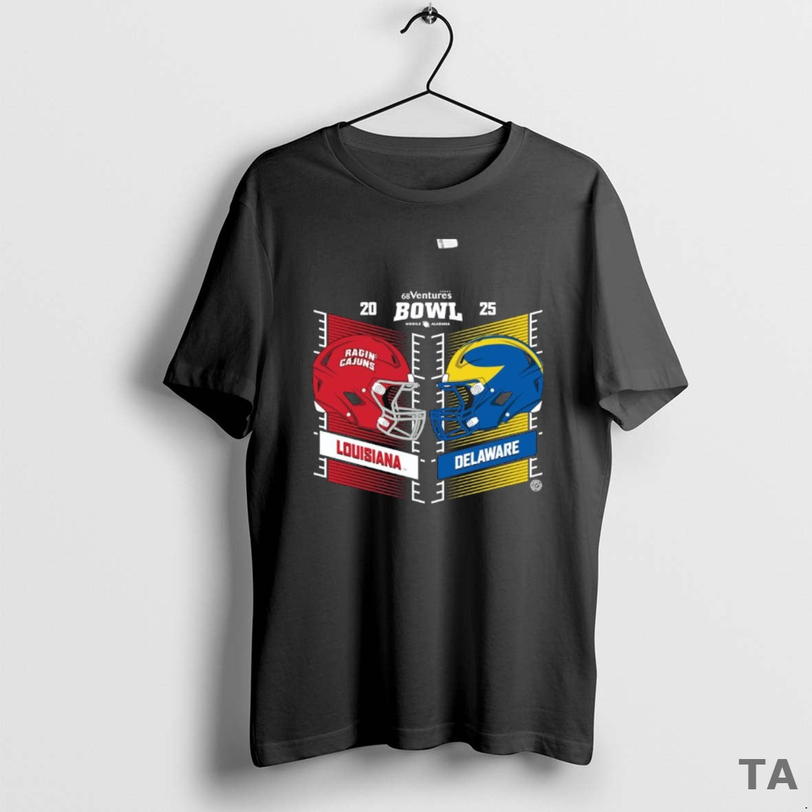 Top Louisiana Ragin Cajuns Vs Delaware Blue Hens 2025 68 Ventures Bowl Head To Head T-Shirts, Hoodie, Sweatshirt