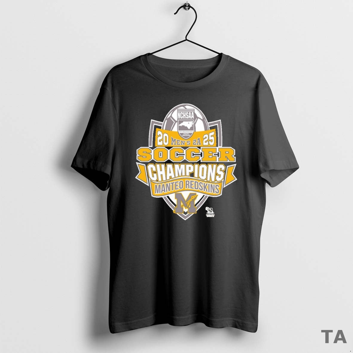 Top Manteo Redskins Nchsaa Soccer Division Mens 2a Champions T Shirt Sweater Hoodie, Sweatshirt | TeeBloomCo.com