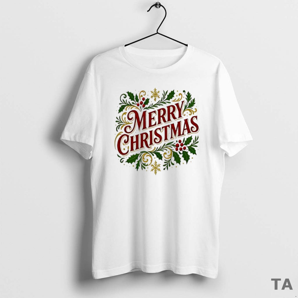 Top Merry Christmas Cute Patterned Border T Shirt Sweater Hoodie, Sweatshirt | TeeBloomCo.com