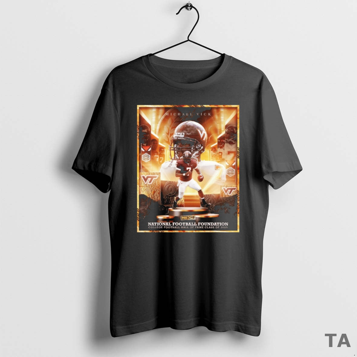 Top Michael Vick National Football Foundation Nff College Football Hall Of Fame Class Of 2025 T-Shirts, Hoodie, Sweatshirt