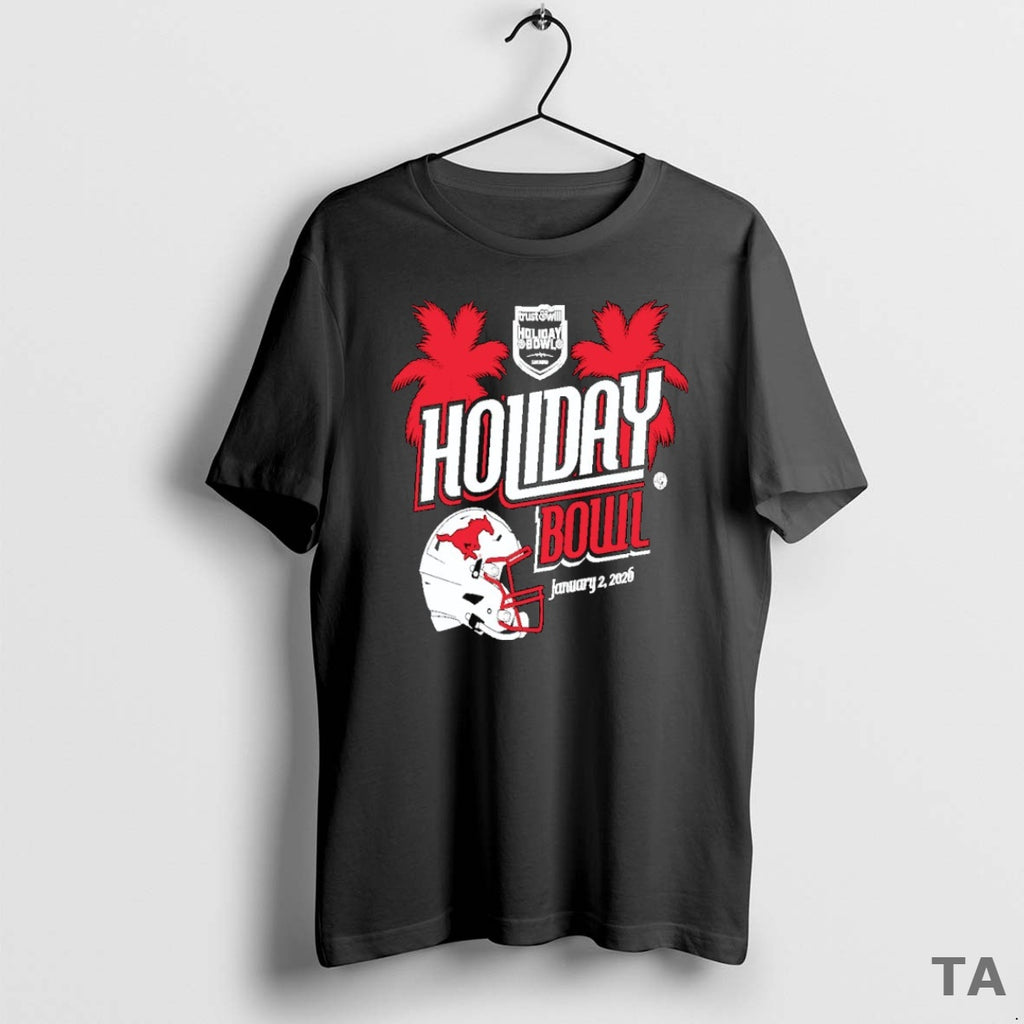Top Smu Mustangs Trust Will Holiday Bowl 2026 Helmet T Shirt Sweater Hoodie, Sweatshirt | TeeBloomCo.com