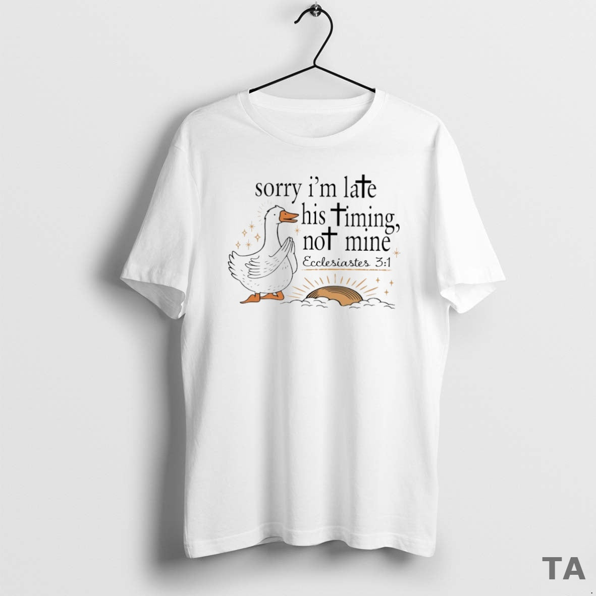 Top Sorry Im Late His Timing Not Mine Circle T Shirt Sweater Hoodie, Sweatshirt | TeeBloomCo.com