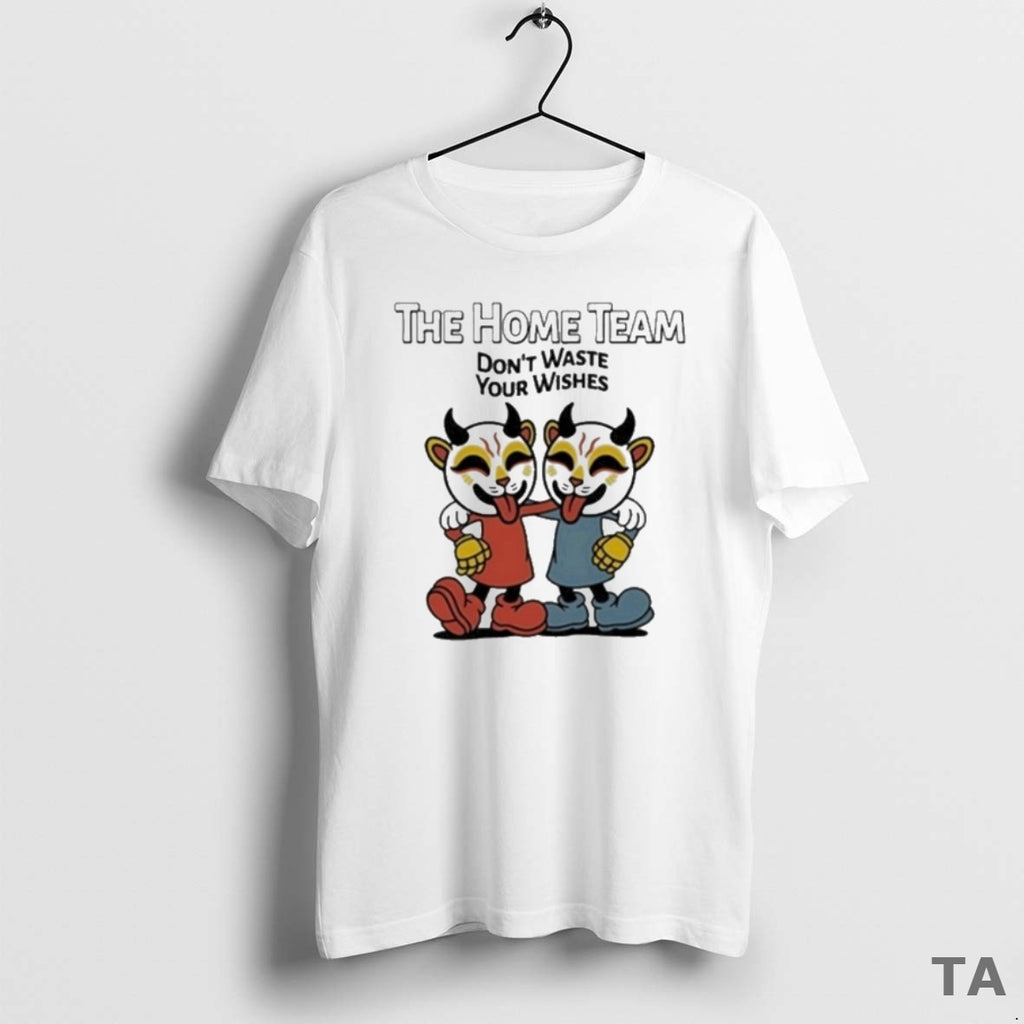 Top The Home Team Dont Waste Your Wishes Cuphead T Shirt Sweater Hoodie, Sweatshirt | TeeBloomCo.com