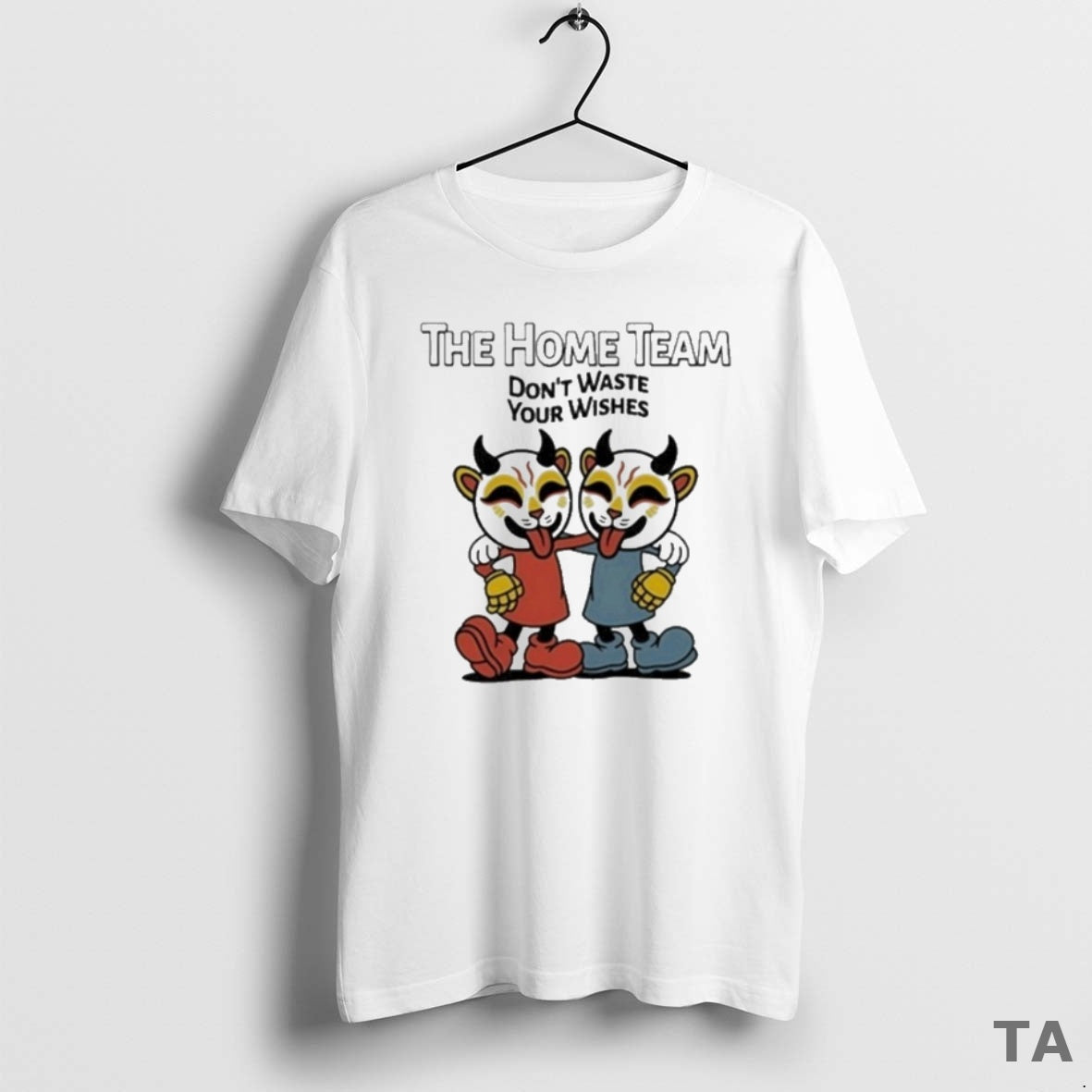 Top The Home Team Dont Waste Your Wishes Cuphead T Shirt Sweater Hoodie, Sweatshirt | TeeBloomCo.com